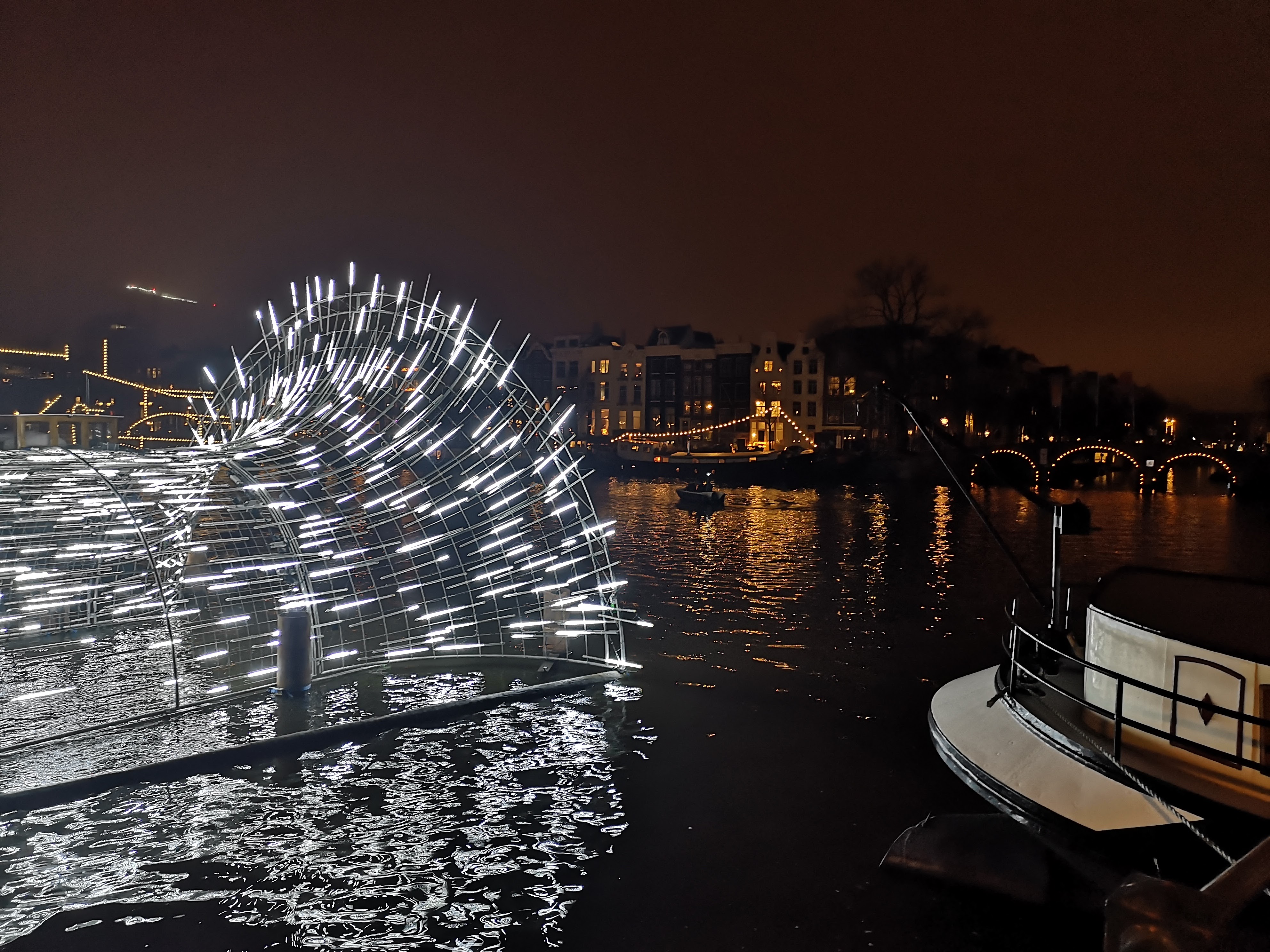 Amsterdam Light Festival Whole Hole installation